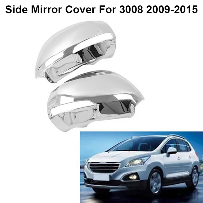

Car Rear View Mirror Cover Side Mirror Cover Trim For Peugeot 3008 2009-2015