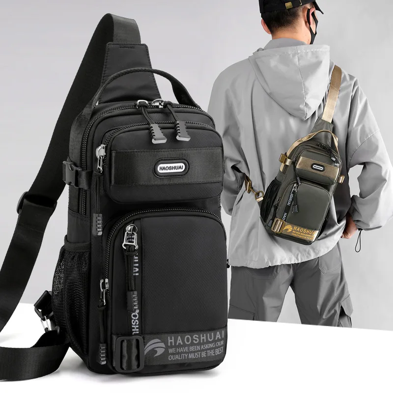 New Men's chest bag simple shoulder messenger bag multifunctional fashion brand messenger bags trendy messenger bag Men handbag