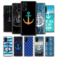 phone case for realme c3 c21 c25 c11 c12 c20 c35 oppo a53 a74 a16 a15 a9 a54 a93 a31 a52 a5s tpu case anchor sailing boat ship