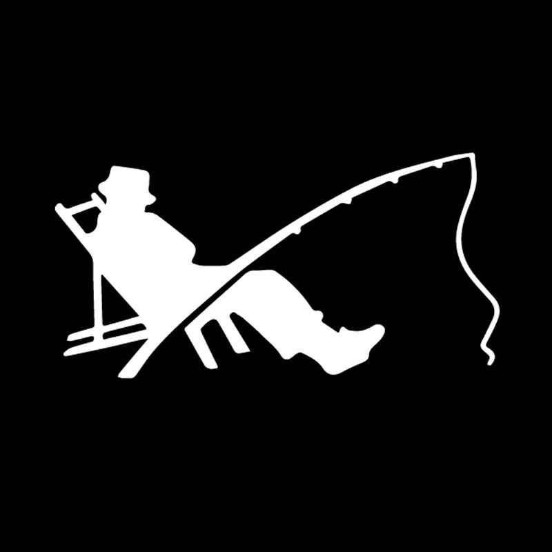 

LYKX забавный рыбак рыбалка червь клюшка крючок автомобильная наклейка автомобили внешние аксессуары виниловая наклейка