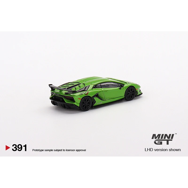 Цена MINI GT 1:64 Lambor шторка SVJ Verde Mantis модель автомобиля из сплава