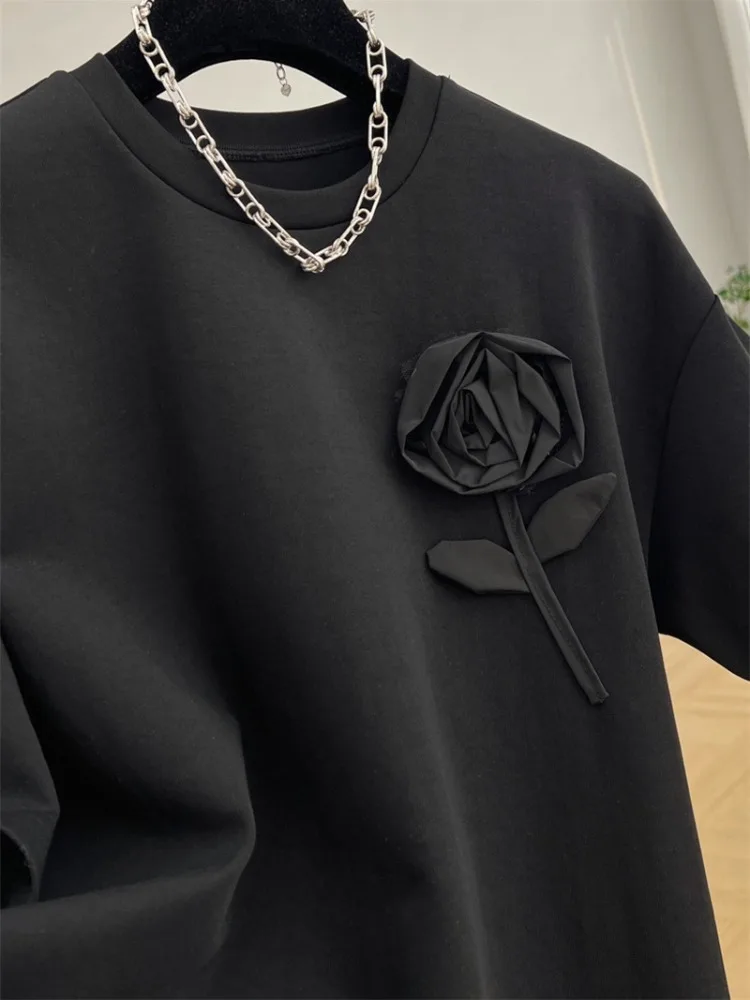 Женская футболка с круглым вырезом и коротким рукавом