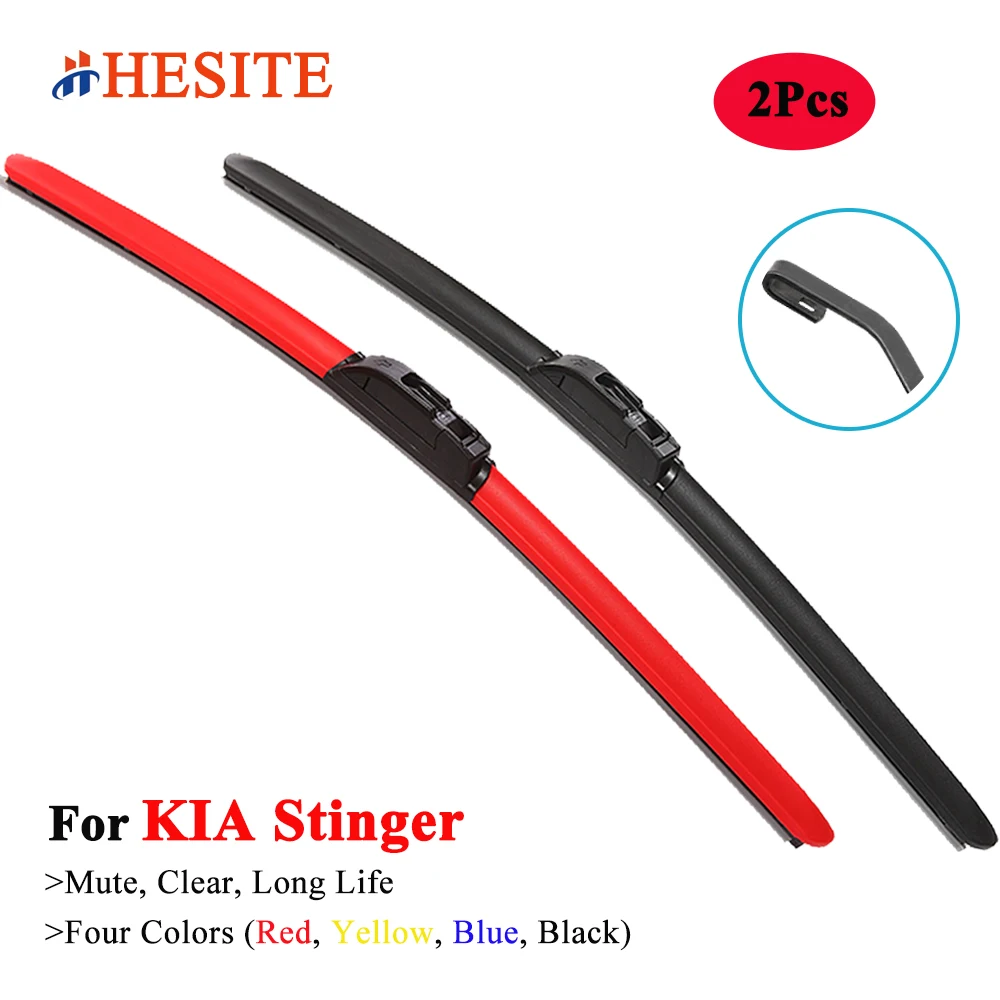 

HESITE Colorful Windshield Wiper Blades For KIA Stinger CK Hatchback 2.0 2.2 3.0 3.3 T-GDI Models 2017 2018 2019 2020 2021 2022
