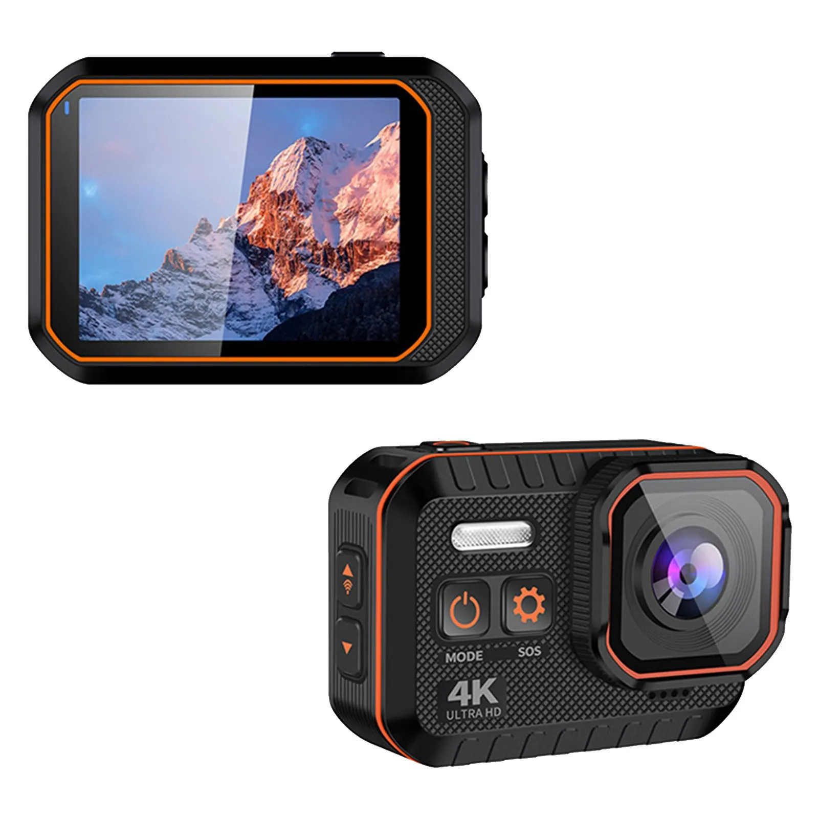 Waterproof action camera 20MP sports underwater Waterproof camera 20MP photo 1080p live broadcast 2 rechargeable battery Rushed