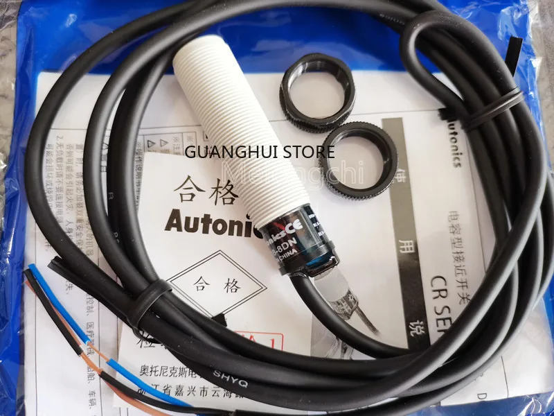 

CR18-8DN CR18-8DP CR18-8DN2 CR18-8DP2 M18 Capacitive Proximity Switch Sensor New High Quality