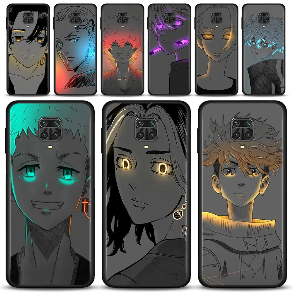 

Case For Xiaomi Redmi Note 11S 11T 11 10 8 Pro 8 8T 9 9T 9S 10 for Redmi K40 10 9A 9 Tokyo Revengers Mikey Baji Bright Color Art