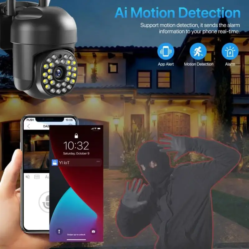 5Ghz Wifi IP Camera Outdoor 2MP Ai Human Detection Auto Tracking PTZ Camera Color IR Home Security CCTV Camera 2 5Ghz Wifi IP Camera Outdoor 2MP Ai Human Detection Auto Tracking PTZ Camera Color IR Home Security CCTV Camera 2