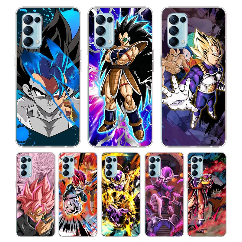 Супер Dragon Ball Z для OPPO Reno7 SE 6 5 F 4G 5G Find X2 X3 Neo Lite Pro Plus прозрачный мягкий чехол телефона