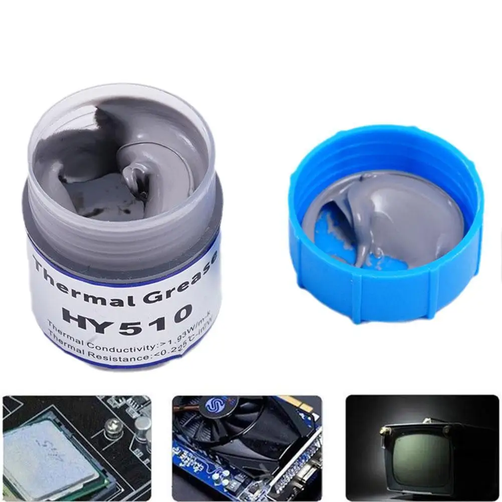 

HY510 10g Silicone Thermal Paste Heat Transfer Grease Heat Sink CPU GPU Chipset Notebook Computer Cooling Syringe