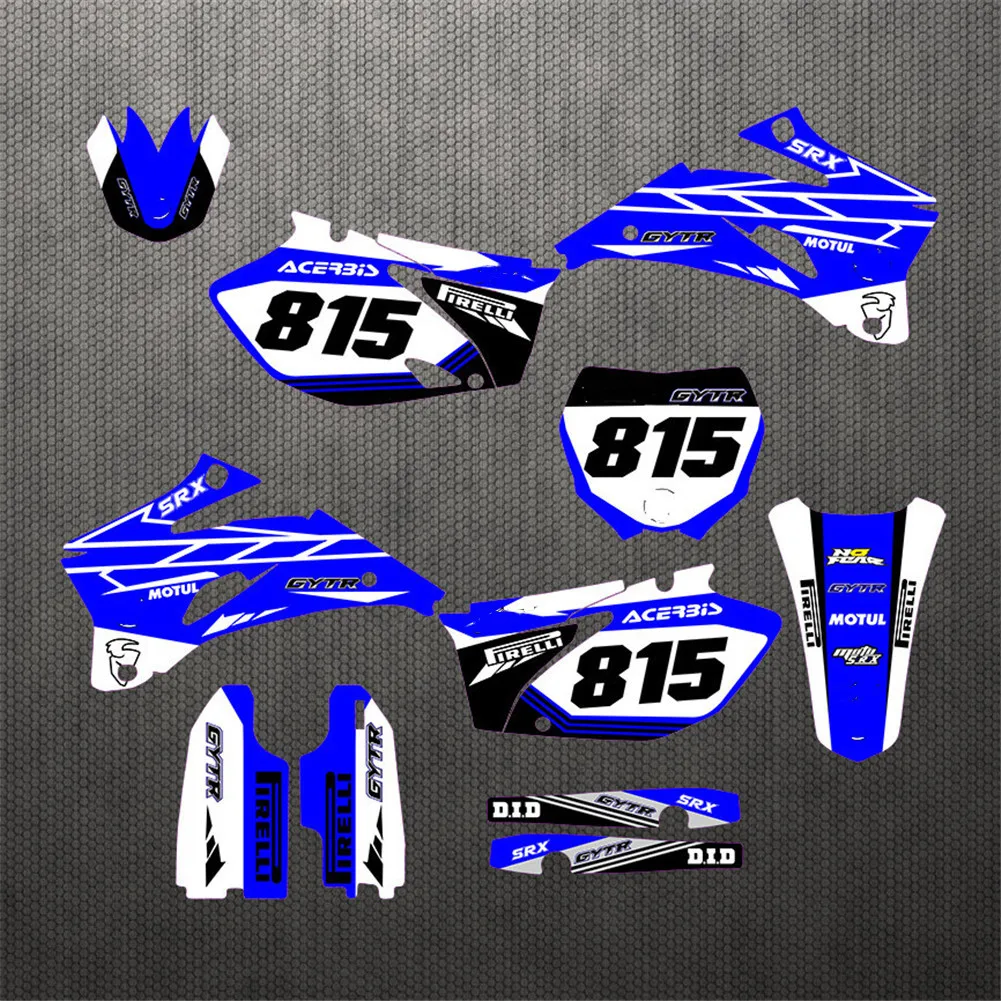 

For Yamaha 450 250 YZF 2009-2006 GRAPHICS Emblems DECALS STICKERS Kit For Yamaha YZ250F YZ450F 2006 2007 2008 2009 YZF250 YZF450