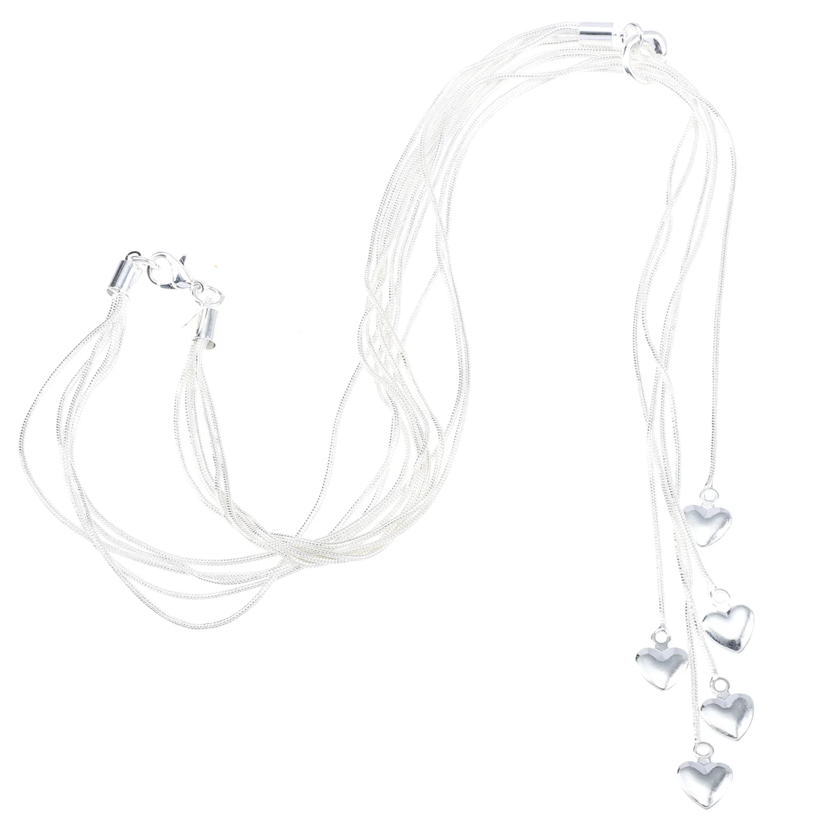 

Fashion Heart Pendant Clavicle Chain Necklace Jewelry Gift for and Girls