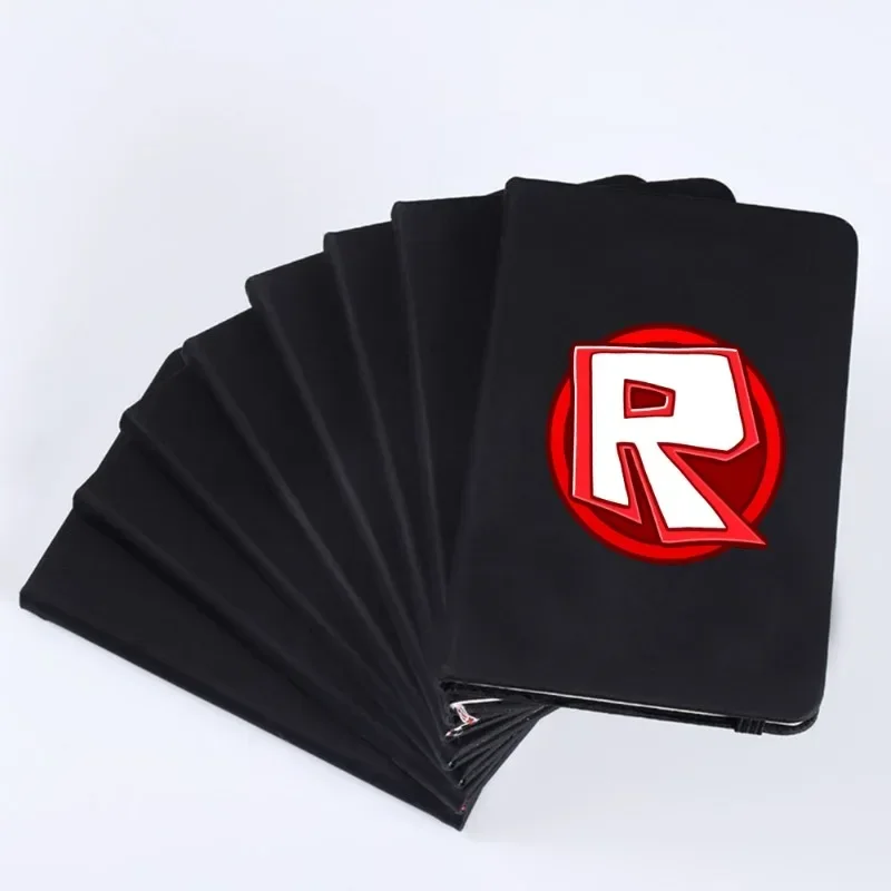 Фото Черный блокнот Roblox Game, простой модный дневник для студентов, ежедневник, канцелярские принадлежности, подарок на день рождения №2
