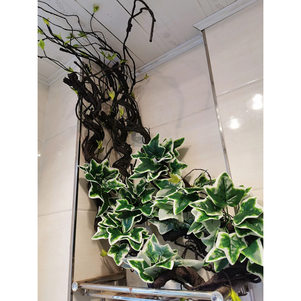 Искусственная лоза искусственные зеленые листья 1 75 м имитация розы из ротанга