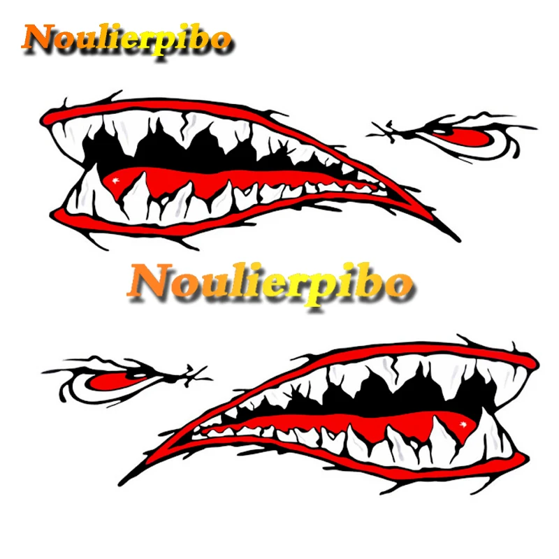 Автомобильные наклейки с тиграми акулой рот крутые автомобильные креативные