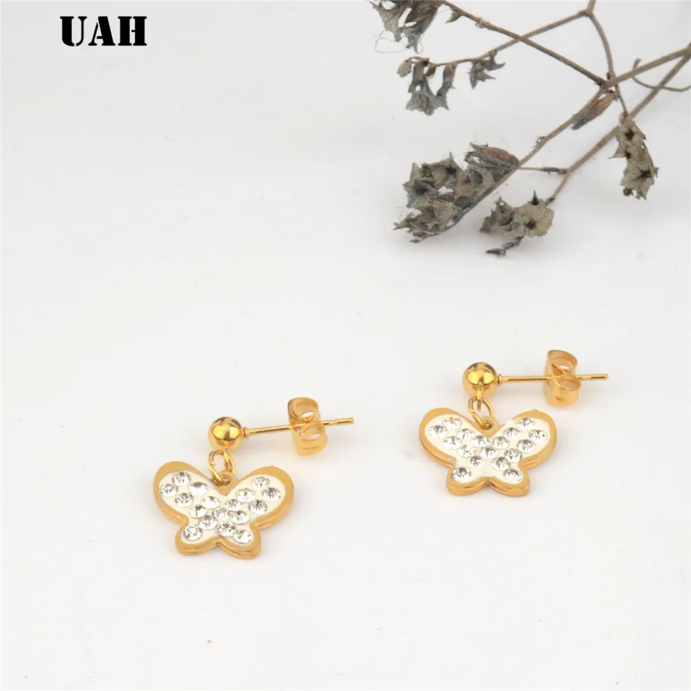 Женский ювелирный комплект из колье и серёг нержавеющей стали