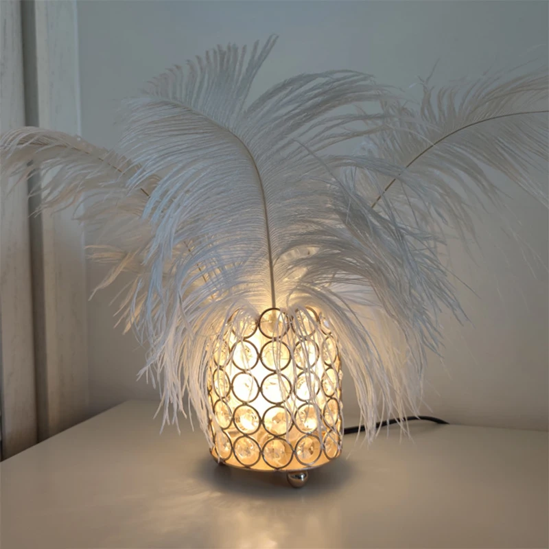 

Crystal Table Lamp Modern Nordic Bedside Lamp Led Desk Lamp for Bedroom Living Room Holiday Birthday Christmas Gift Tafellamp G9