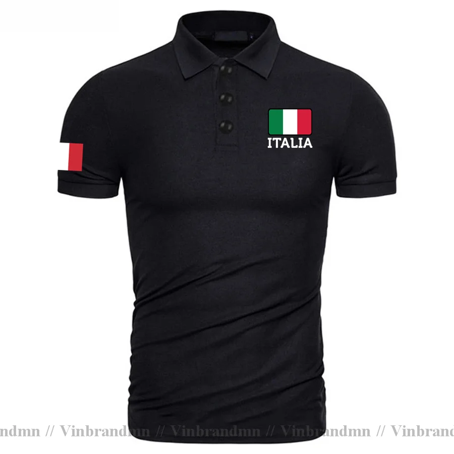 

2023 Italia Italy Polo Shirt Men Newest Fashion Comfortable All Cotton Polos Nation Team Design Classic Brand Hipster Sweatshirt