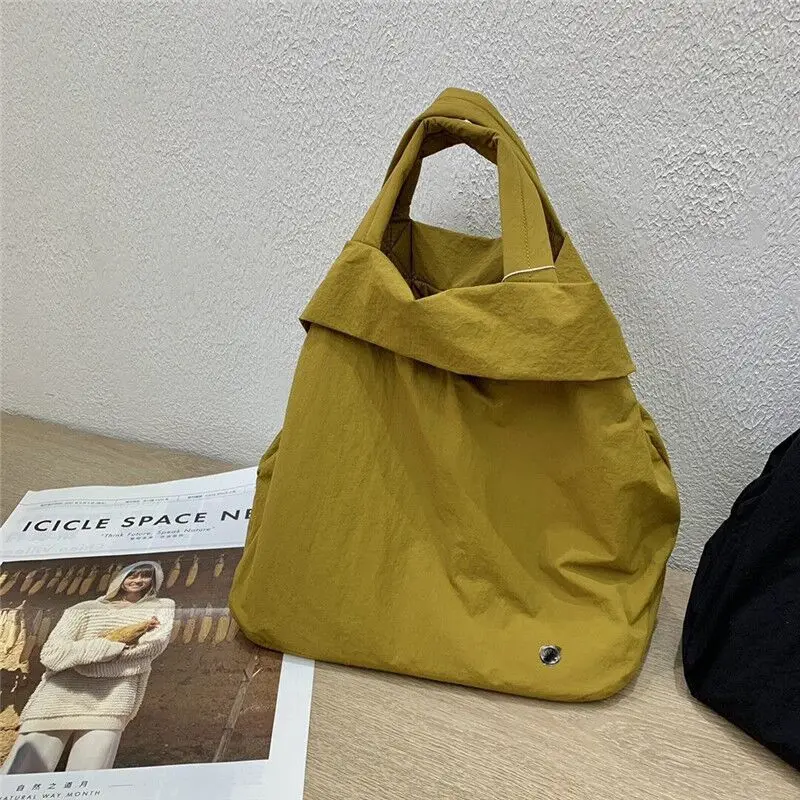 Women's Hand Bag Diagonal Straddle One Shoulder Tote Pure Color Tennis Yoga Fitness 19L Nylon waterproof on my level