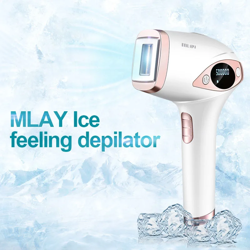 Mlay Laser T4 جهاز ليزر لازالة الشعر ليزر ازالة الشعر ICE Cold IPL لنزع الشعر Flashes 500000 May Ipl Hair Removal غير مؤلم enlarge