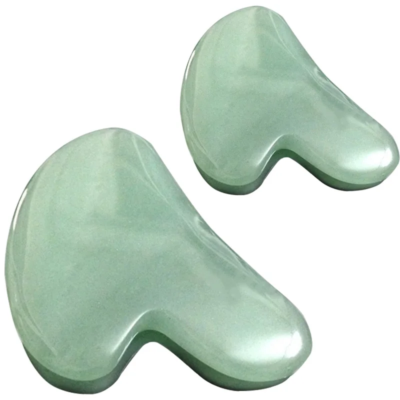 

Скребок Для Массажа Гуаша, натуральный нефрит, розовый кварц, нефрит, камень для лица, шеи, подтяжка кожи, удаление морщин, уход за красотой