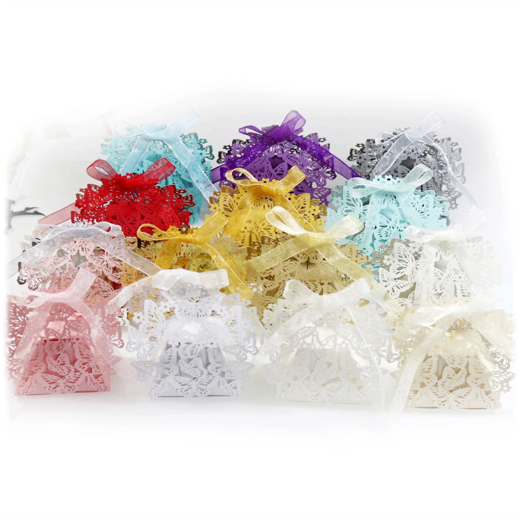 

10 шт., бумажная коробка для конфет и шоколада