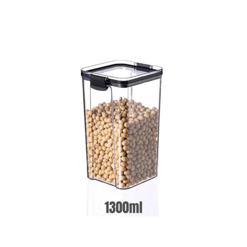 

Kitchen Sealed Storage Box Cereal Storage Container Sealed Cans Grains Food Grade Transparent Box Snack Dry Goods Tea Storage