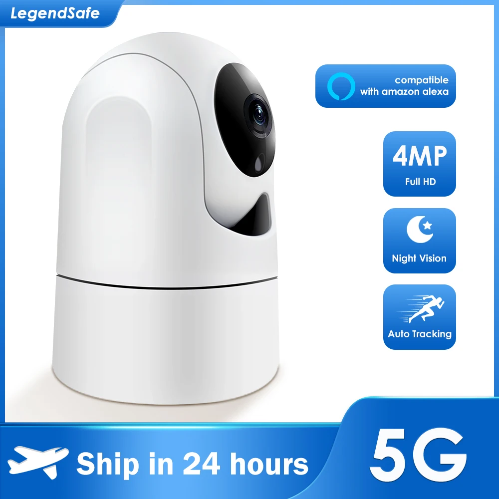 

Беспроводная мини-камера видеонаблюдения, Wi-Fi, 1080P, 4 МП