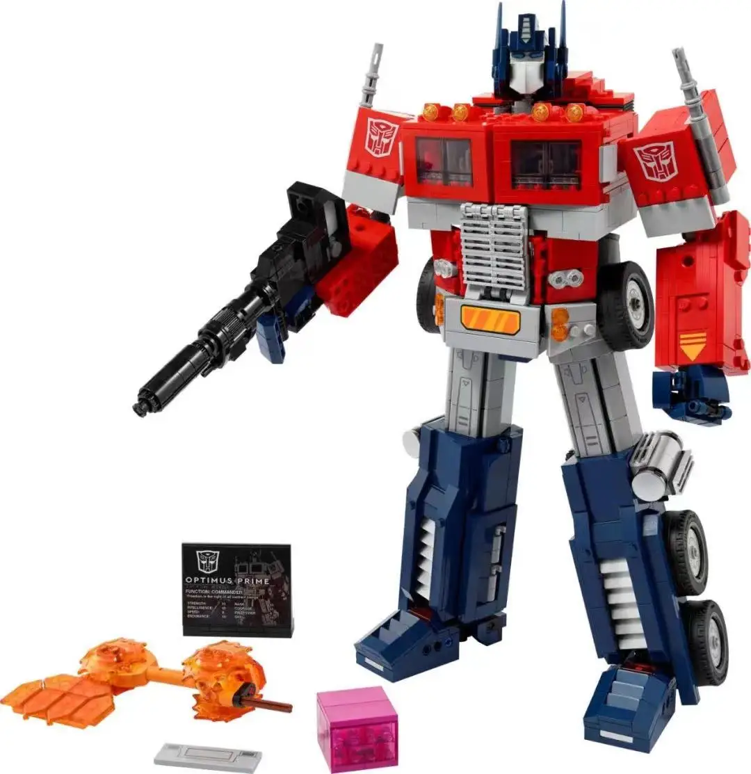 

2022 New 1508pcs Optimus Prime Transformers 10302 Model Building Block Technical Bricks Toys For Boys Kids Birthday Gift