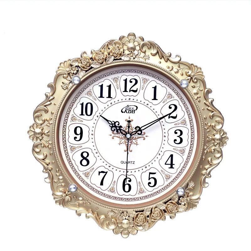 Glass Quartz Wall Clock Kitchen Luxury Quiet Silent Stylish Wall Clock Vintage Relog De Pared Decoration Living Room YY50WC