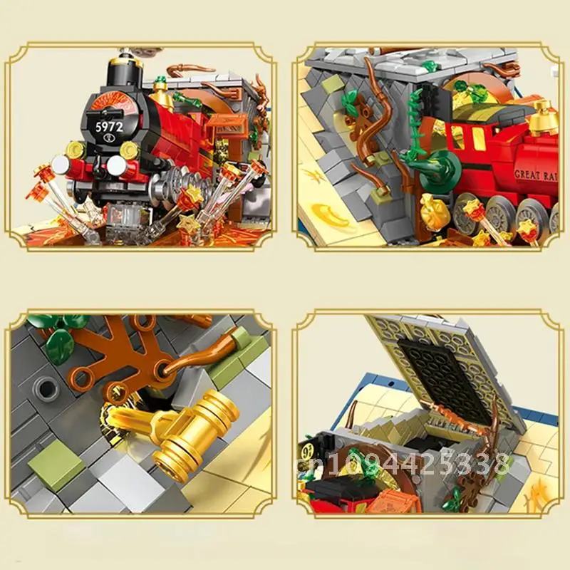 Новый классический фильм Гарри Поттер Волшебный поезд Книга MOC Наборы