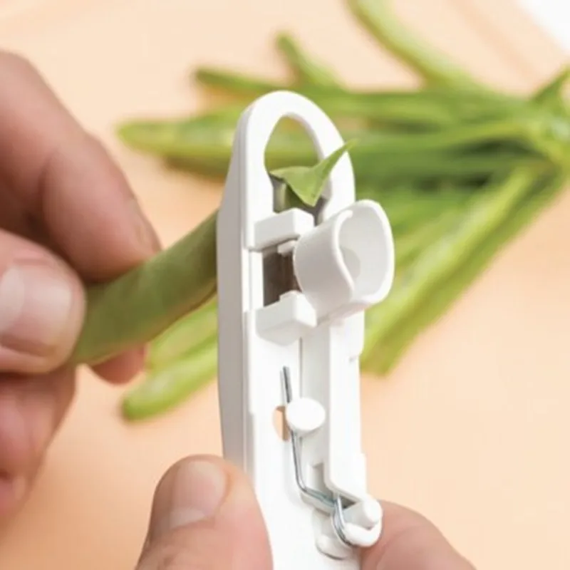 

Convenient Green Bean Slicer Cutter Cut Vegetable Stringer Peeler Remover For Easy Vegetable Kitchen Gadgets