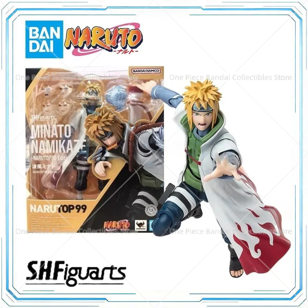 Фото В наличии: Сборная модель Bandai SHF Наруто Минато Намикадзе, готовая фигурка аниме-героя, оригинальная упаковка, игрушка-подарок для ребенка №1