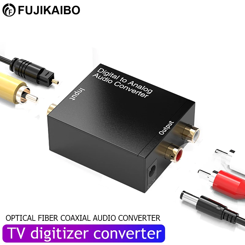 Цифровой аудио декодер Toslink Spdif, усилитель с разъемом 3,5 мм, коаксиальный, оптоволоконный, цифровой в аналоговый аудио Aux Rca PS4 ТВ конвертер