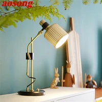 aosong postmodern table lamp simple creative design led desk light angle adjustable for bedroom parlour home decor