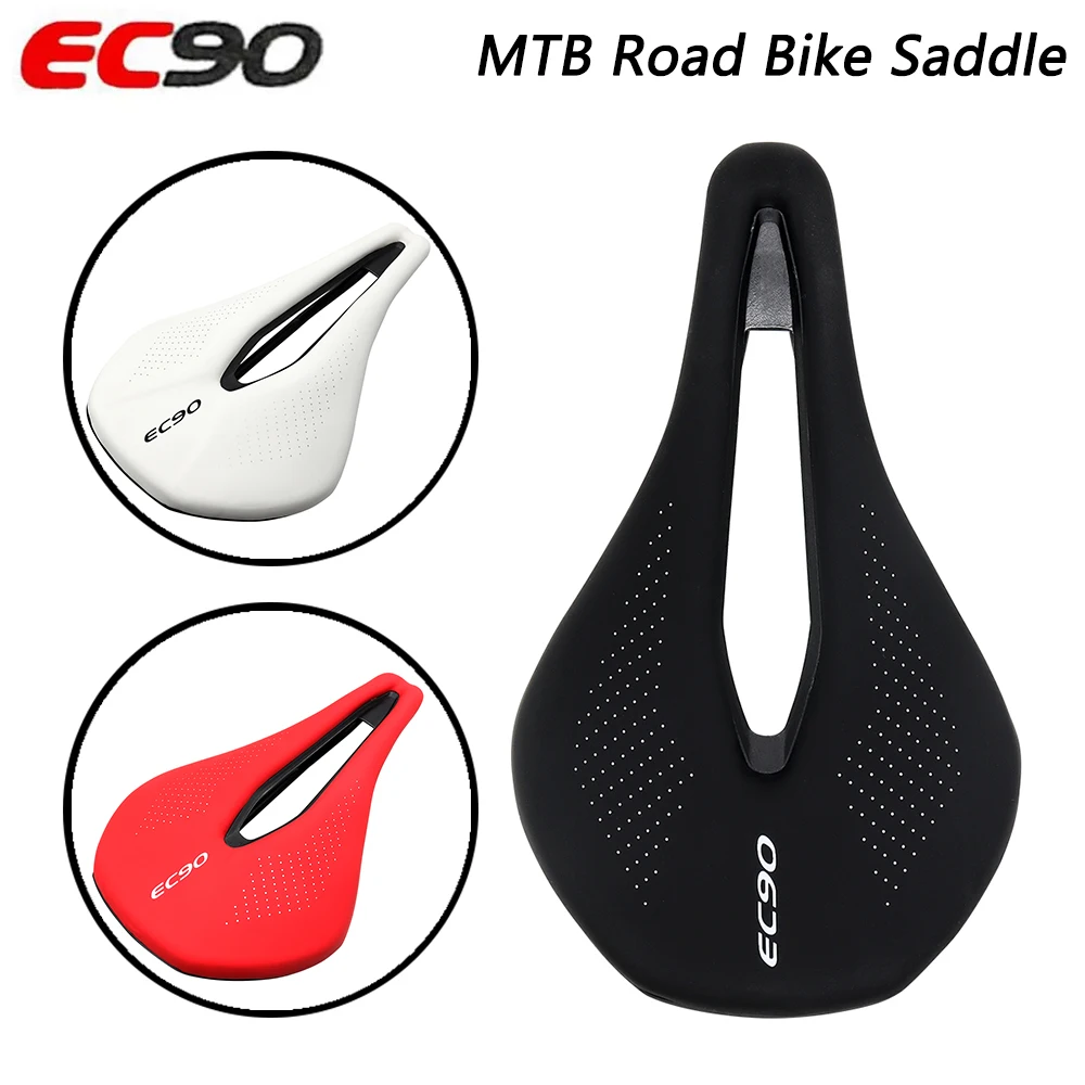

Кожаное седло для горного и дорожного велосипеда EC90, ультралегкое дышащее удобное переднее сиденье, подушка, детали для гоночного велосипеда