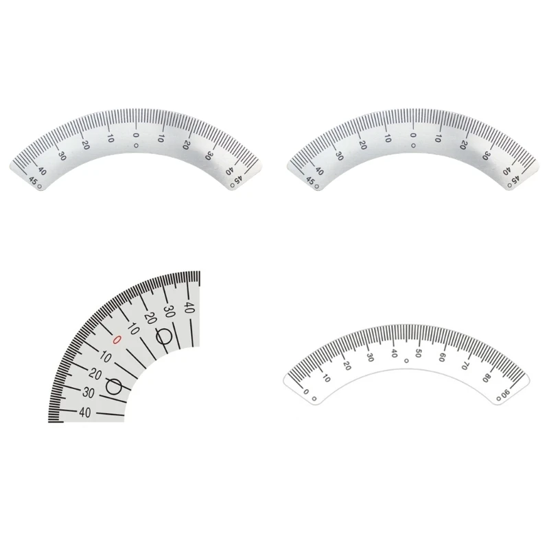

Protractor Milling Machine Part Angles Plate Scale 45° Angles Gauge Simple Operation Stainless Steel Ruler Professional
