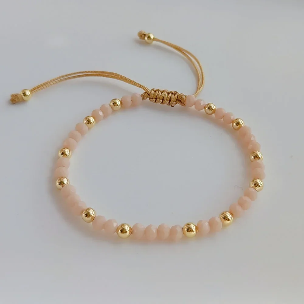 Регулируемый браслет ручной работы со стразами