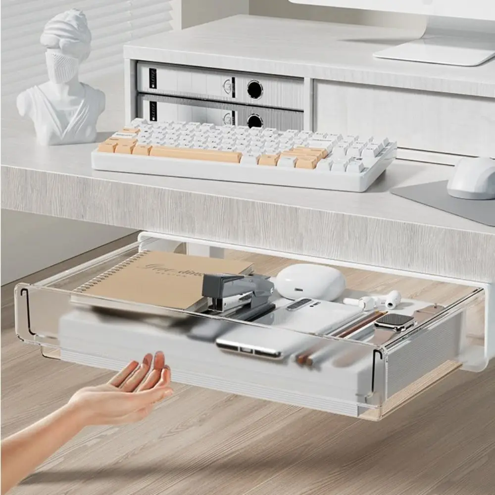 Подвесной столик выдвижной ящик для хранения невидимый под столом