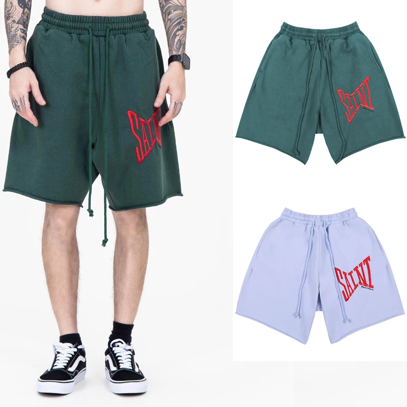 

Classic Comfort Embroidered Basic Solid Color Sports Shorts