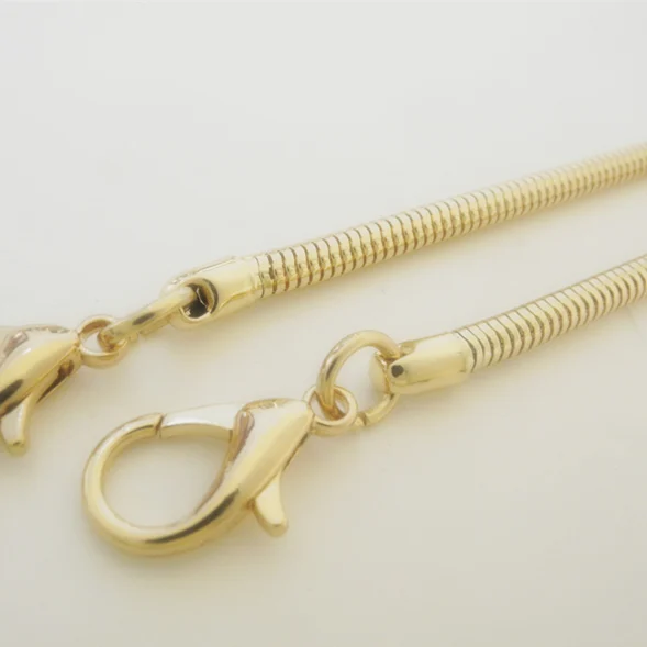 3mm COPPER Snake Metal High Quality Handle Shoulder Crossbody Handbag Replacement Chains Luxury Accessories Wholesale