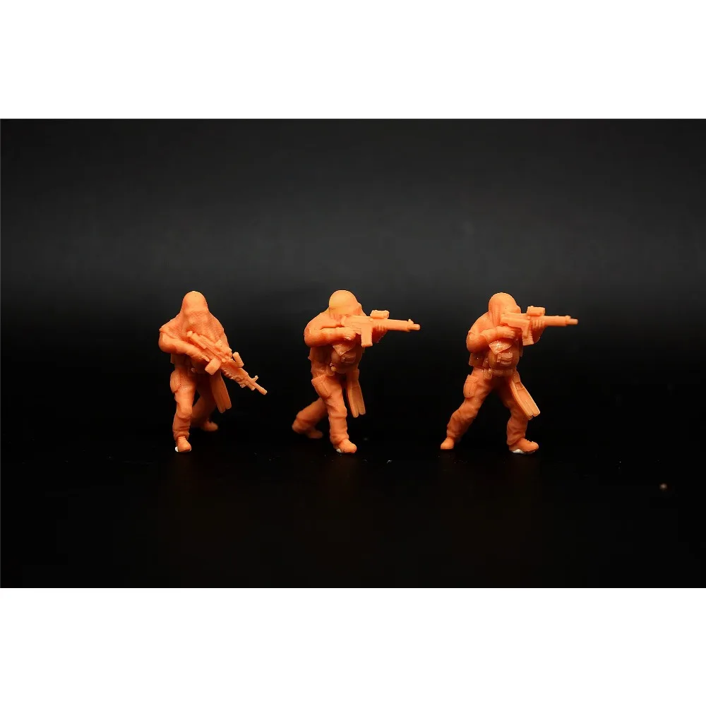 

1/72 современные спецназа (Frogman) наемник (водяной призрак) 3 человека Voxel 3D печатный солдат человек