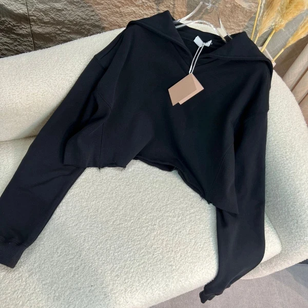

162327 Fashion Classic Trendy Luxury Designer Early Autumn New Letter Logo Long Sleeve Shirt Hooded Woman M5