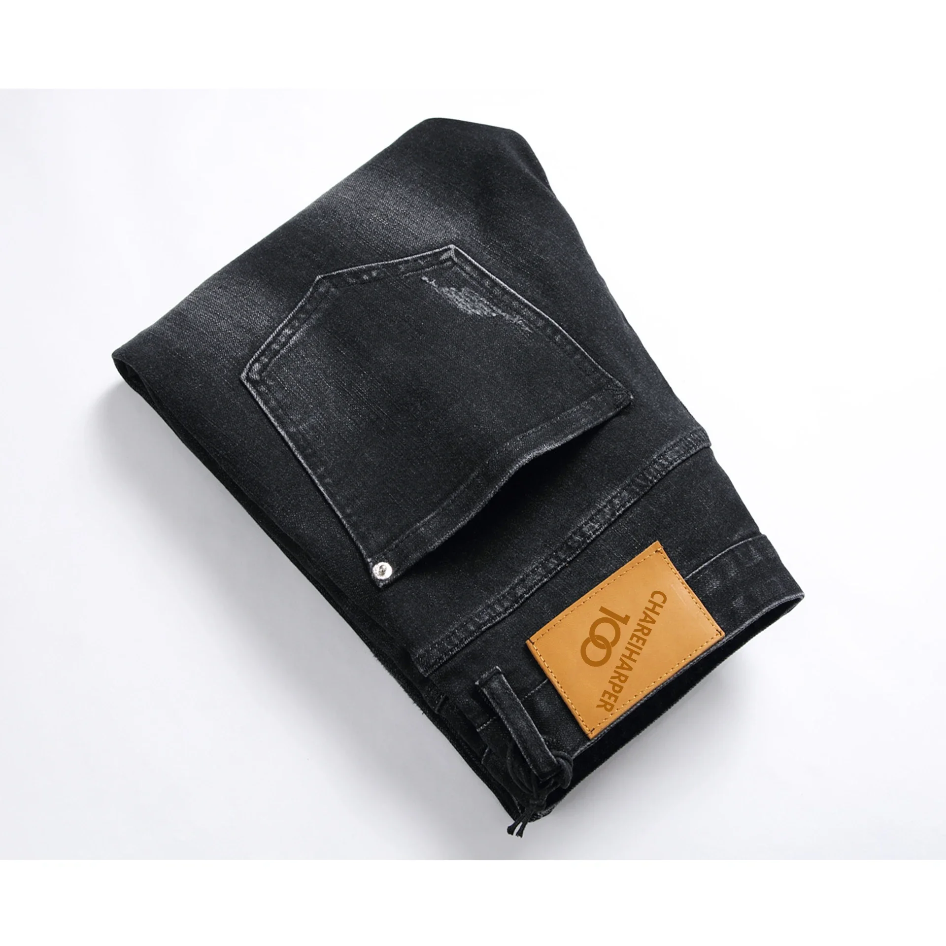 Модные брендовые мужские джинсы индивидуальный трендовый принт цифровой