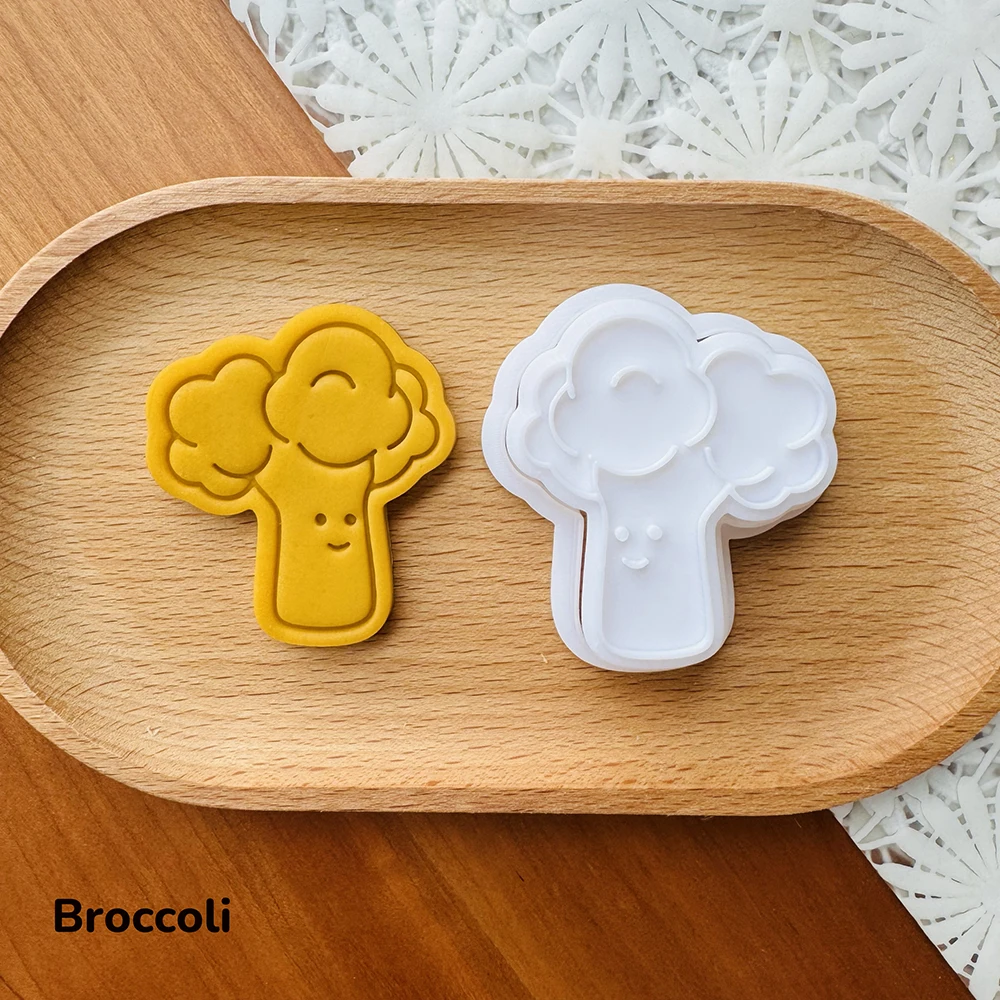 

Форма для печенья с мультяшными овощами, DIY штампованные формочки, аксессуары для выпечки