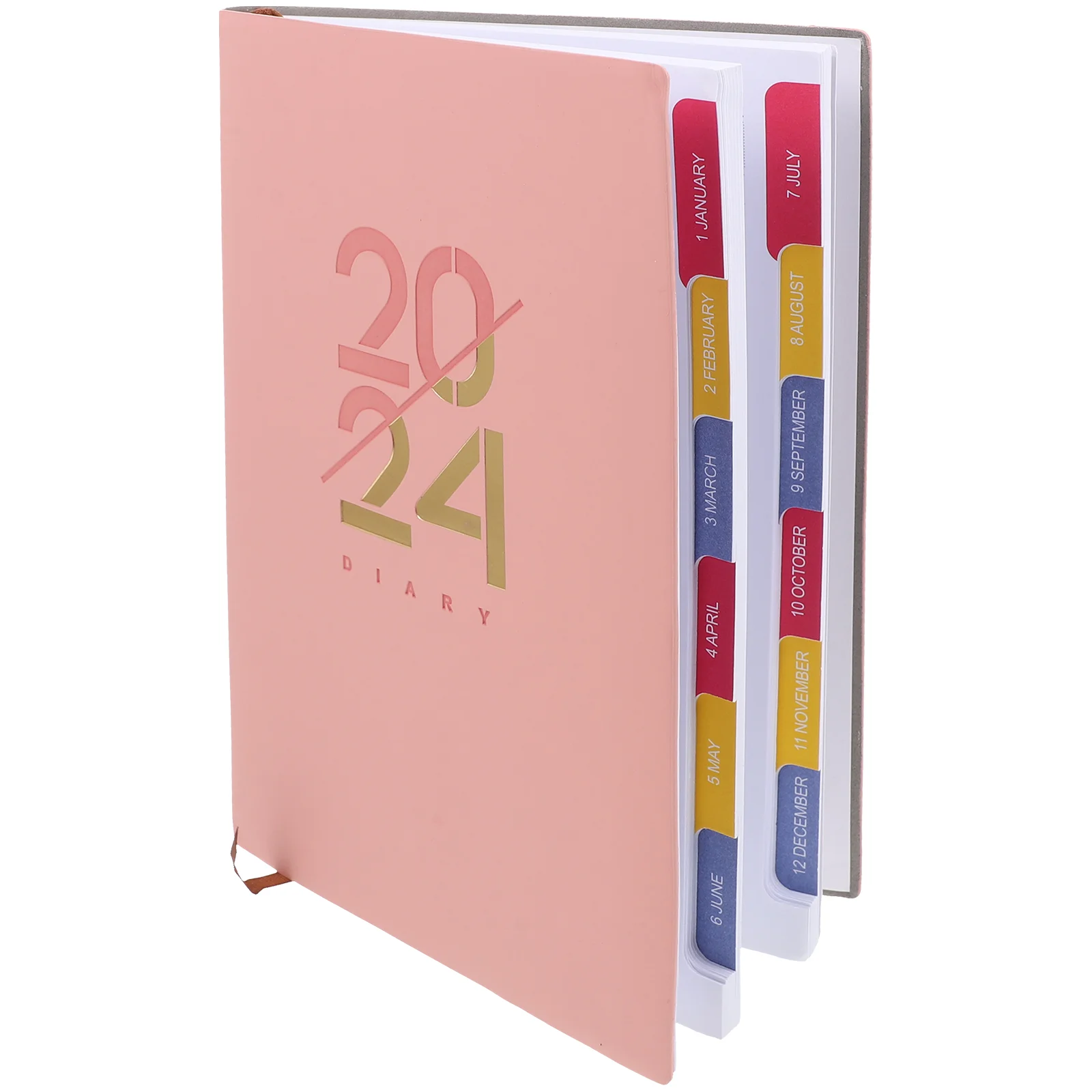 

Spiral Notepad 2024 Agenda Book Portable Planner Office Writing Notebook Diary Page Day Daily Notebooks Student