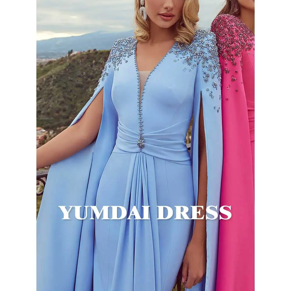 Роскошное вечернее платье YUMDAI из Дубая с кристаллами модель 2023 официальное