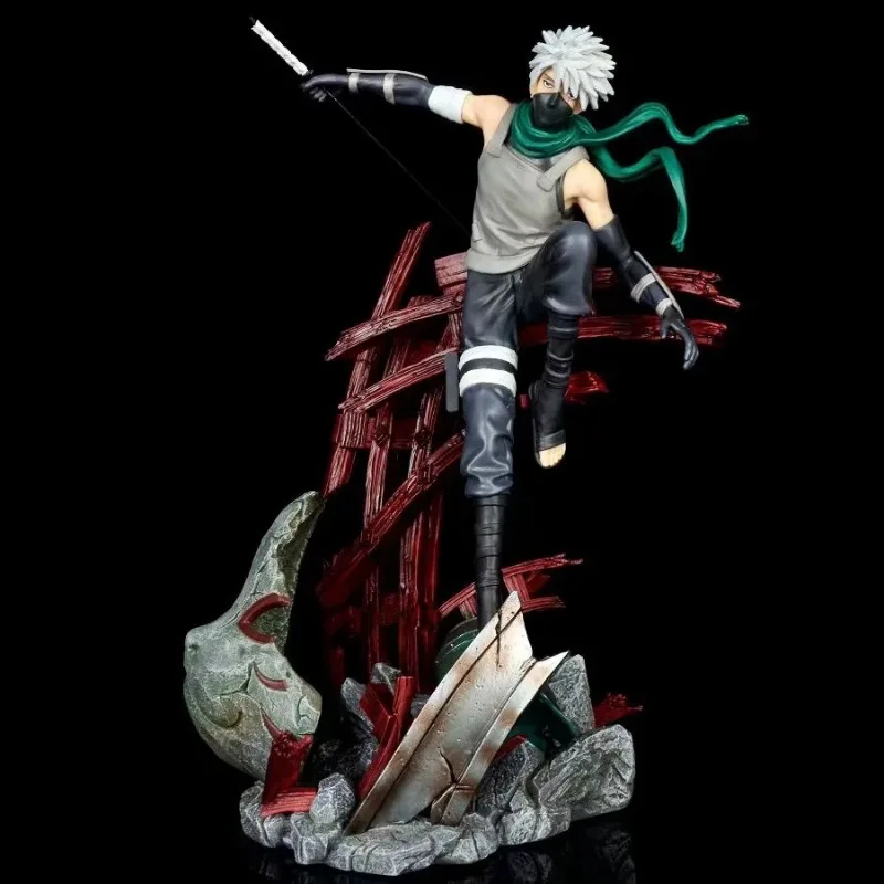 

BANDAI 27CM Naruto Action Figure Kakashi Model Doll Kawaii Anime Figure Anime Children's Gifts Naruto Office Birthday Present
