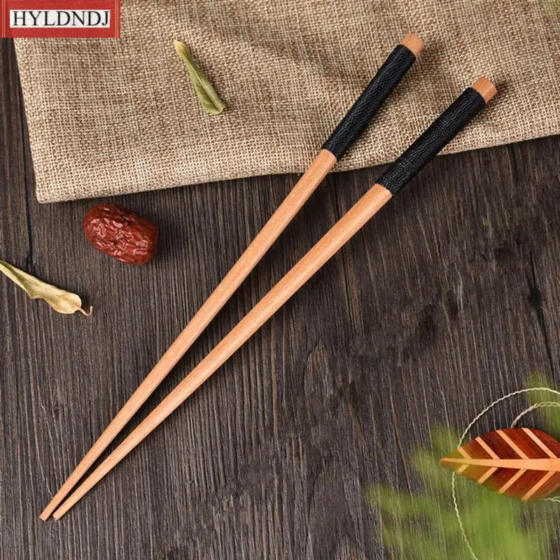 

Sushi Chopsticks Set Value Gift Sushi Chinese Food Tie Line Handmade Japanese Natural Chestnut Wood