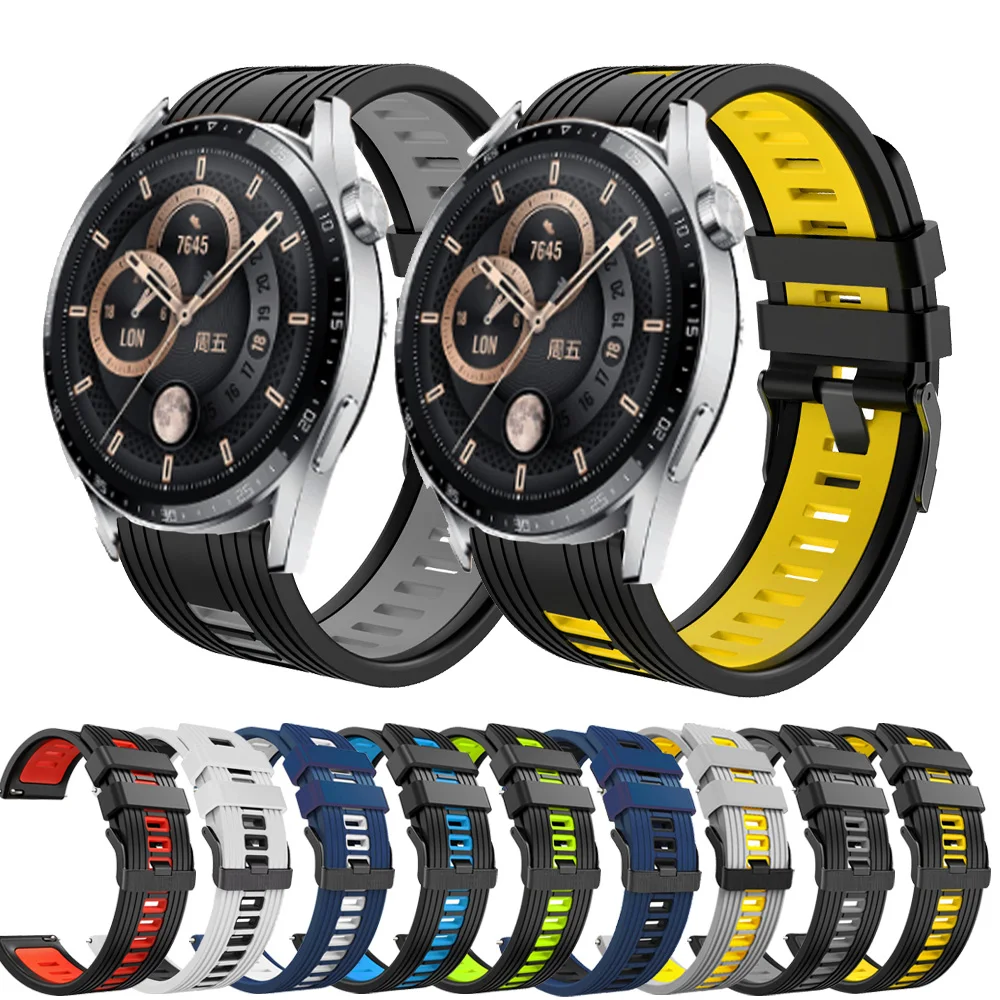 

Ремешок силиконовый для Huawei Watch GT 3 42 мм 46 мм, спортивный браслет для Huawei GT 2 Pro 2E/GT Runner/Honor Magic Band, 20 мм 22 мм