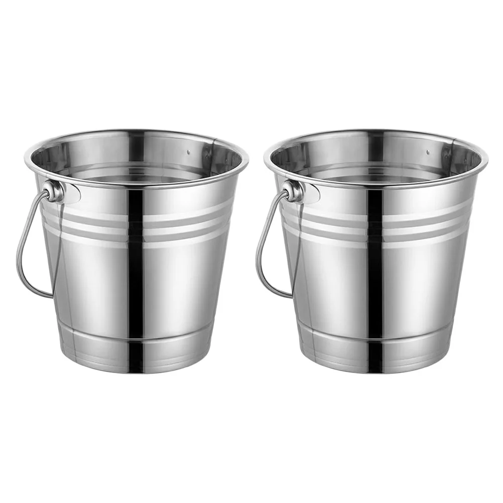 

2 шт., портативная ванна для льда, из нержавеющей стали